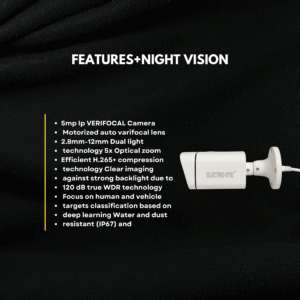 Electro EYE 5MP IP 5x ZOOM VERIFOCAL METAL BULLET CAMERA - Image 3